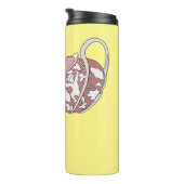 Afbeelding van de cartoon van de teacup-set thermosbeker (Geroteerd rechts)