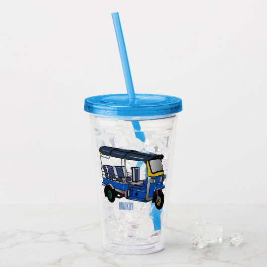 Afbeelding van de cartoon van de trok acryl drinkbeker (Voorkant ijs)