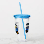 Afbeelding van de cartoon van de trok acryl drinkbeker (Links)