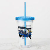 Afbeelding van de cartoon van de trok acryl drinkbeker (Voorkant)