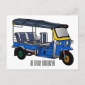 Afbeelding van de cartoon van de trok briefkaart (Voorkant)