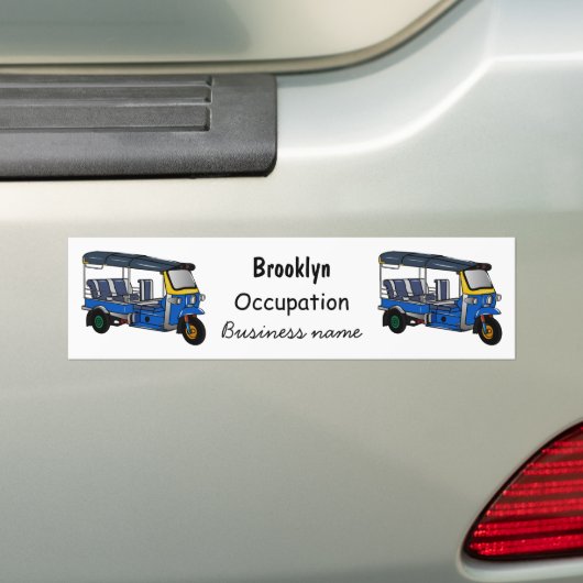 Afbeelding van de cartoon van de trok bumpersticker (Op auto)