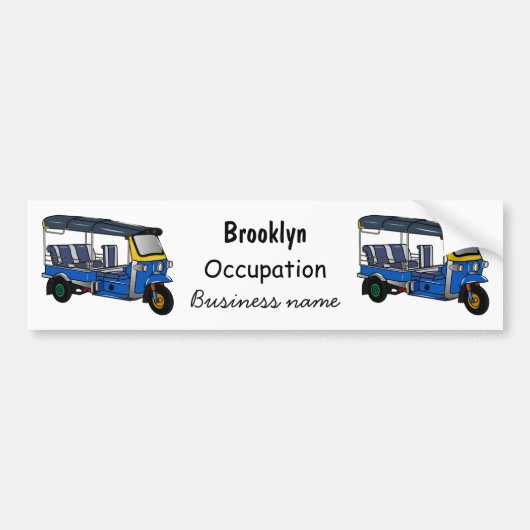 Afbeelding van de cartoon van de trok bumpersticker (Voorkant)