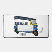 Afbeelding van de cartoon van de trok bureaumat (Keyboard & Muis)