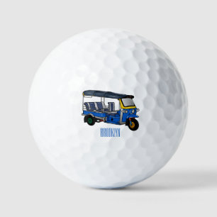 Afbeelding van de cartoon van de trok golfballen