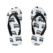 Afbeelding van de cartoon van de trok kinder teenslippers (Voetbed)