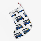 Afbeelding van de cartoon van de trok kleine kerstsok (Achterkant (Hangend))