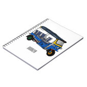 Afbeelding van de cartoon van de trok notitieboek (Linkerzijde)