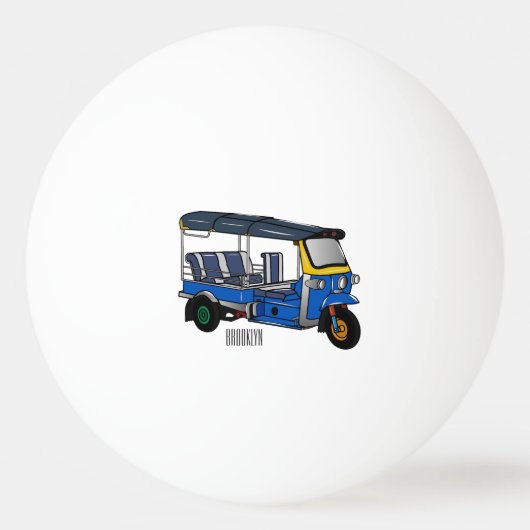 Afbeelding van de cartoon van de trok pingpongbal (Voorkant)