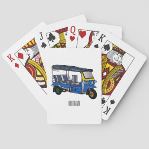 Afbeelding van de cartoon van de trok pokerkaarten