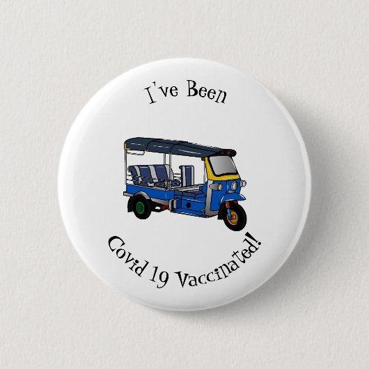 Afbeelding van de cartoon van de trok ronde button 5,7 cm (Voorkant)