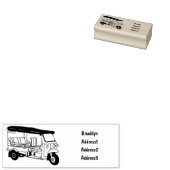 Afbeelding van de cartoon van de trok rubberstempel (Gestempeld)