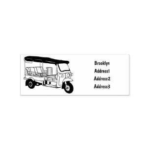 Afbeelding van de cartoon van de trok rubberstempel