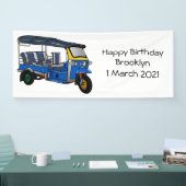 Afbeelding van de cartoon van de trok spandoek (Beurs)