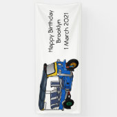 Afbeelding van de cartoon van de trok spandoek (Verticaal)