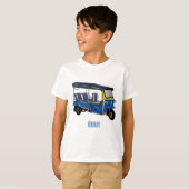 Afbeelding van de cartoon van de trok t-shirt (Voorkant volledig)