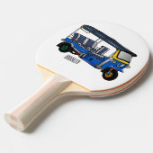 Afbeelding van de cartoon van de trok tafeltennisbatje (Voorkant Gekanteld)