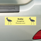 Afbeelding van de cartoon van de vogel bumpersticker (Op auto)