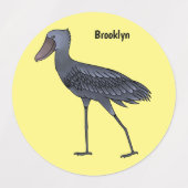 Afbeelding van de cartoon van de vogel labels (Design 1)