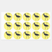 Afbeelding van de cartoon van de vogel labels (Vel)