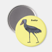 Afbeelding van de cartoon van de vogel magneet (Voorkant / Achterkant)