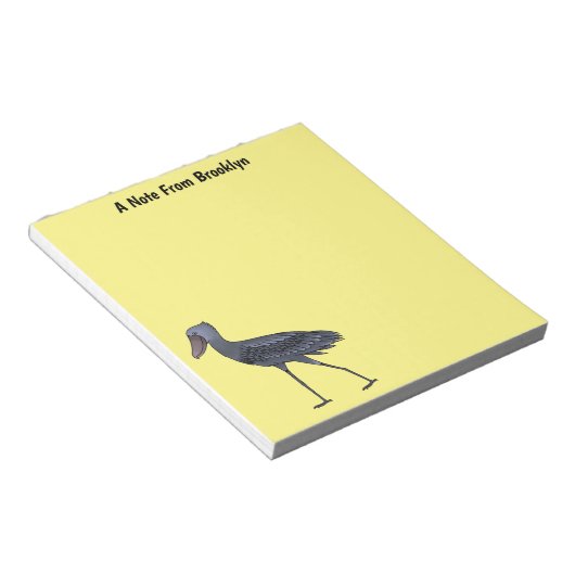 Afbeelding van de cartoon van de vogel notitieblok (Schuin)