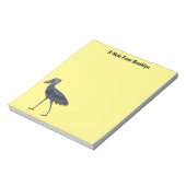 Afbeelding van de cartoon van de vogel notitieblok (Linkerzijde)