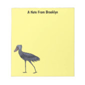 Afbeelding van de cartoon van de vogel notitieblok (Voorkant)