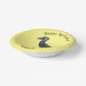 Afbeelding van de cartoon van de vogel papieren kommen (Gebogen)