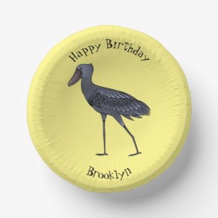 Afbeelding van de cartoon van de vogel papieren kommen