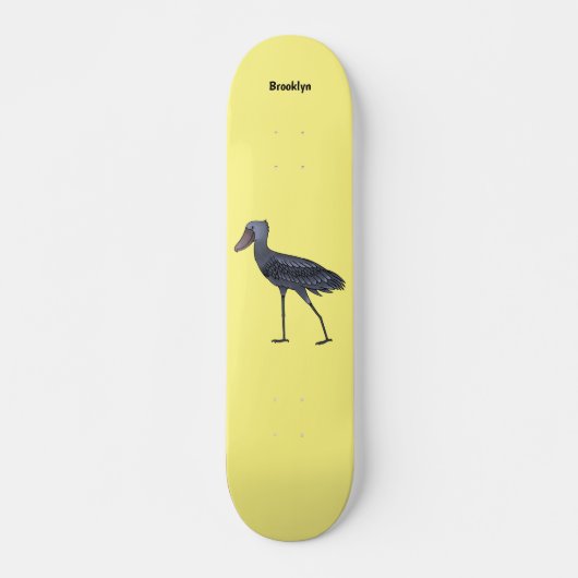 Afbeelding van de cartoon van de vogel persoonlijk skateboard (Voorkant)
