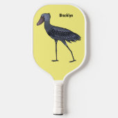 Afbeelding van de cartoon van de vogel  pickleball paddle (Achterkant)