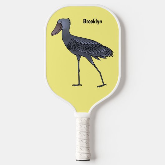 Afbeelding van de cartoon van de vogel  pickleball paddle (Voorkant)