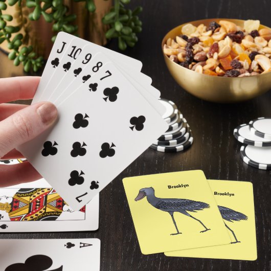 Afbeelding van de cartoon van de vogel pokerkaarten (Insitu)