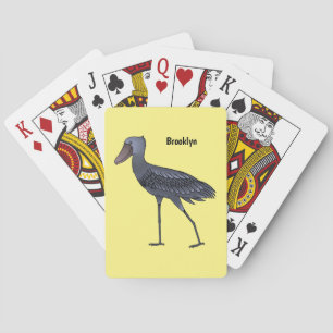 Afbeelding van de cartoon van de vogel pokerkaarten