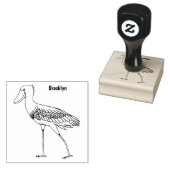 Afbeelding van de cartoon van de vogel rubberstempel (Gestempeld)