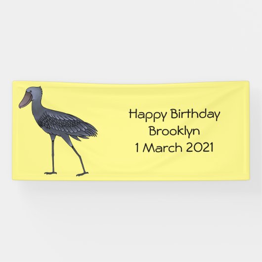 Afbeelding van de cartoon van de vogel spandoek (Horizontaal)