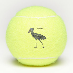 Afbeelding van de cartoon van de vogel tennisballen