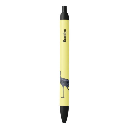 Afbeelding van de cartoon van de vogel zwarte inkt pen (Voorkant Verticaal)