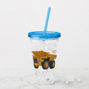Afbeelding van de cartoon van de vrachtwagen acryl drinkbeker
