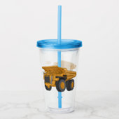 Afbeelding van de cartoon van de vrachtwagen acryl drinkbeker (Voorkant)