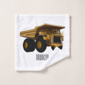 Afbeelding van de cartoon van de vrachtwagen bad handdoek (Wasdoekje)