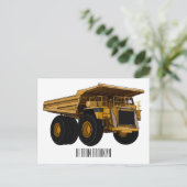 Afbeelding van de cartoon van de vrachtwagen briefkaart (Staand voorkant)