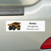 Afbeelding van de cartoon van de vrachtwagen bumpersticker (Op auto)