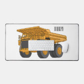 Afbeelding van de cartoon van de vrachtwagen bureaumat (Keyboard & Muis)