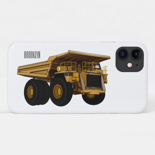 Afbeelding van de cartoon van de vrachtwagen Case-Mate iPhone case (Achterkant (horizontaal))