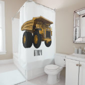 Afbeelding van de cartoon van de vrachtwagen douchegordijn (In situ)