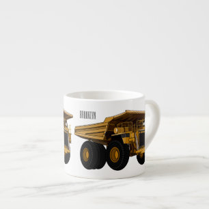 Afbeelding van de cartoon van de vrachtwagen espresso kop