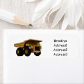 Afbeelding van de cartoon van de vrachtwagen etiket (Insitu)