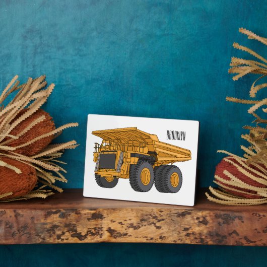 Afbeelding van de cartoon van de vrachtwagen fotoplaat (Zijkant)